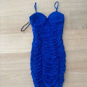 Blue Ruched dress